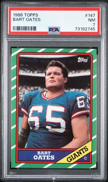 1986 Topps Bart Oates #147 card image