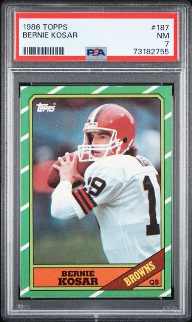 1986 Topps Bernie Kosar #187 card image