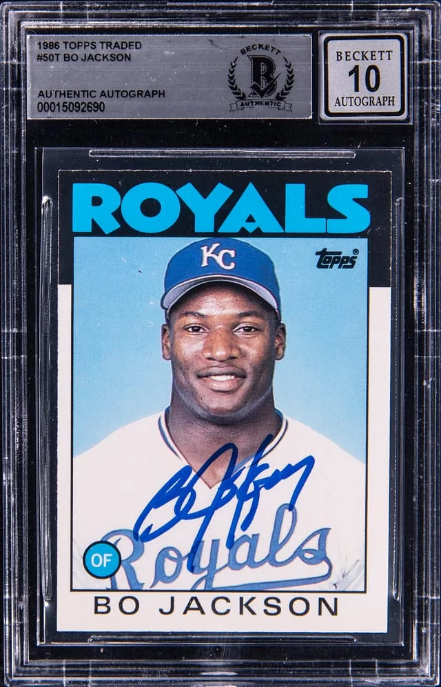 1986 Topps Bo Jackson #50T card image