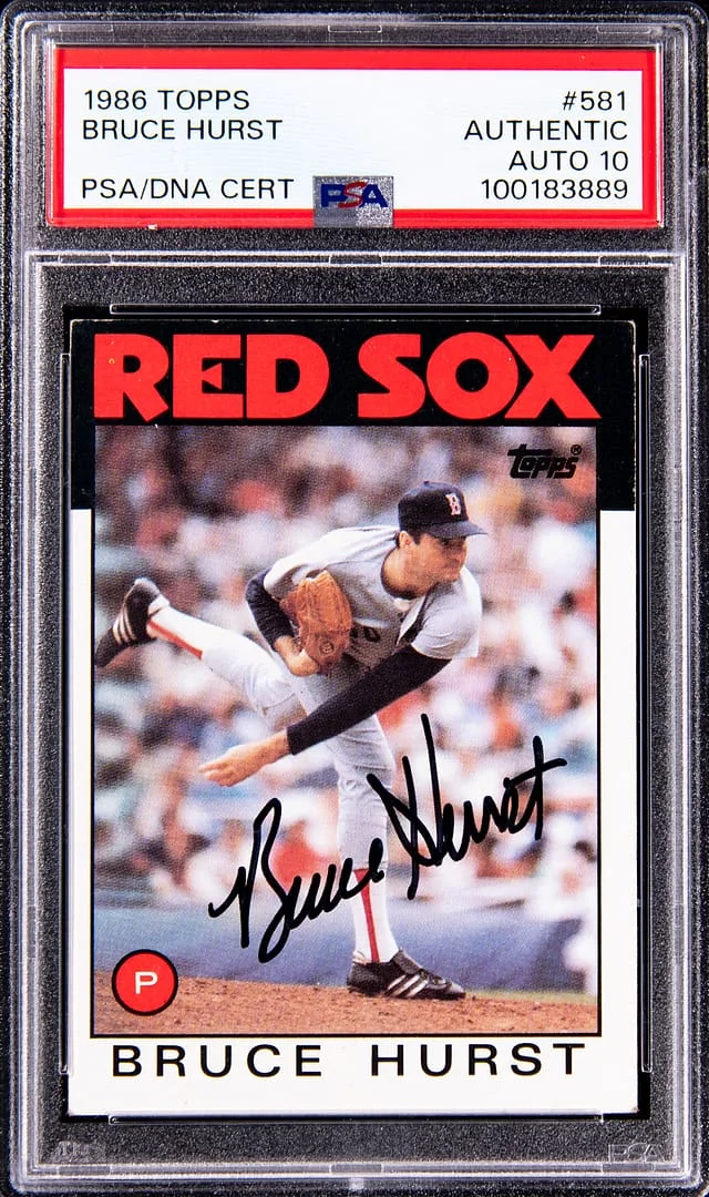 1986 Topps Bruce Hurst #581 card image