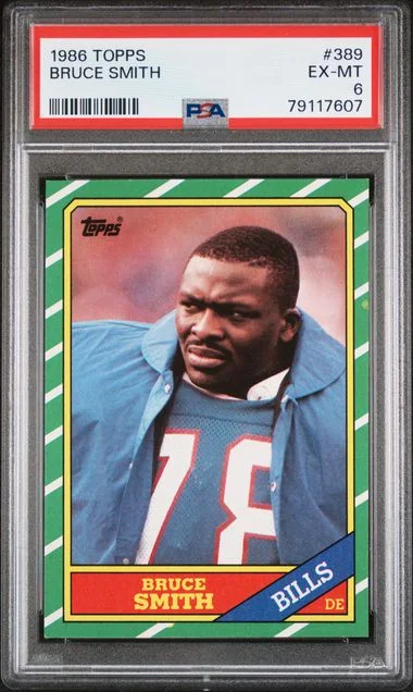 1986 Topps Bruce Smith #389 card image