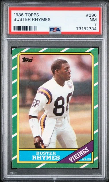 1986 Topps Buster Rhymes #296 card image