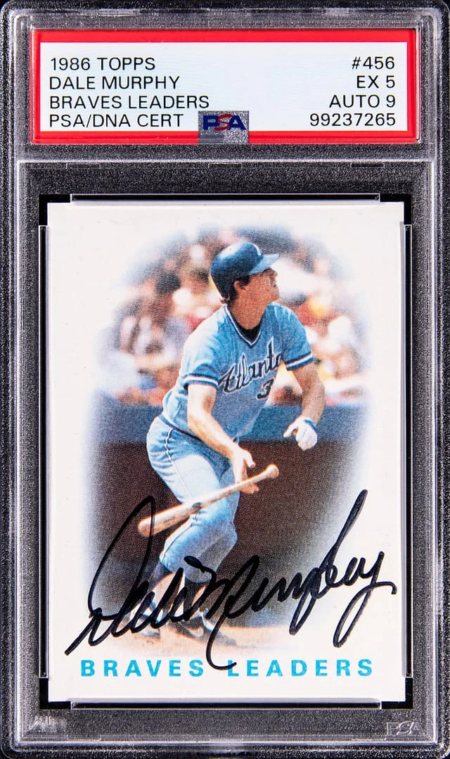 1986 Topps Dale Murphy Braves Leaders #456 card image