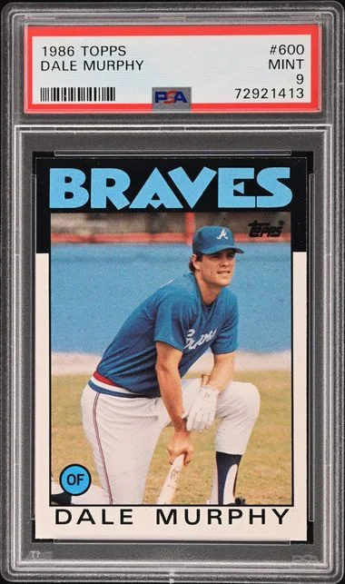 1986 Topps Dale Murphy #600 card image