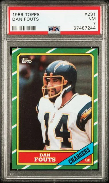 1986 Topps Dan Fouts #231 card image