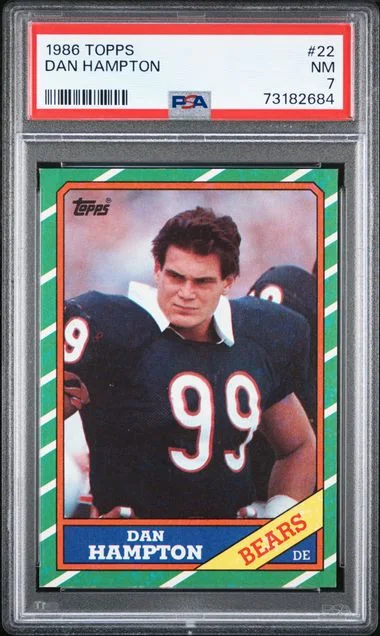1986 Topps Dan Hampton #22 card image