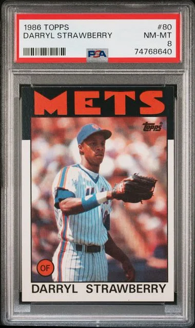 1986 Topps Darryl Strawberry #80 card image