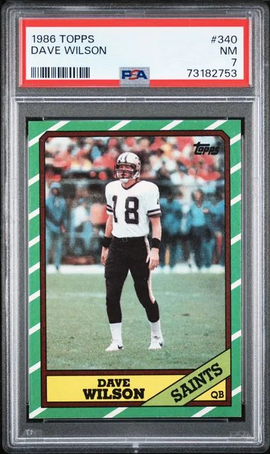 1986 Topps Dave Wilson #340 card image