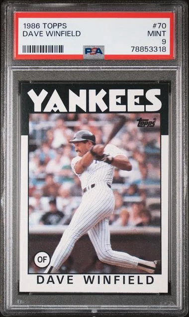 1986 Topps Dave Winfield #70 card image