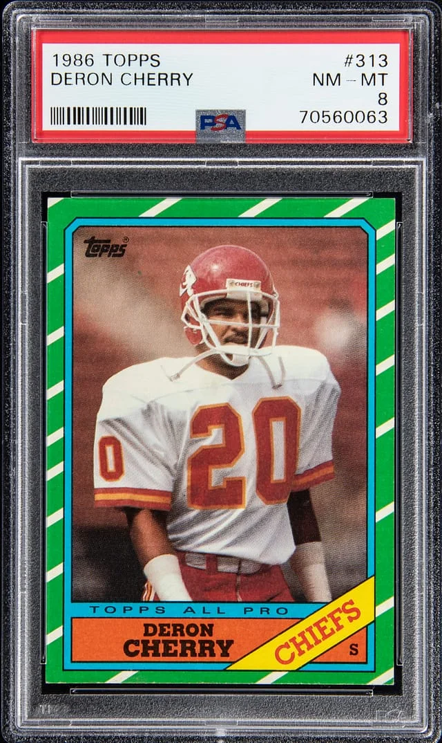 1986 Topps Deron Cherry #313 card image