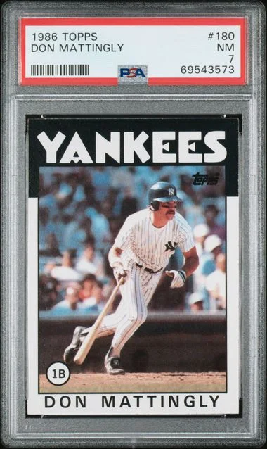 1986 Topps Don Mattingly #180 card image