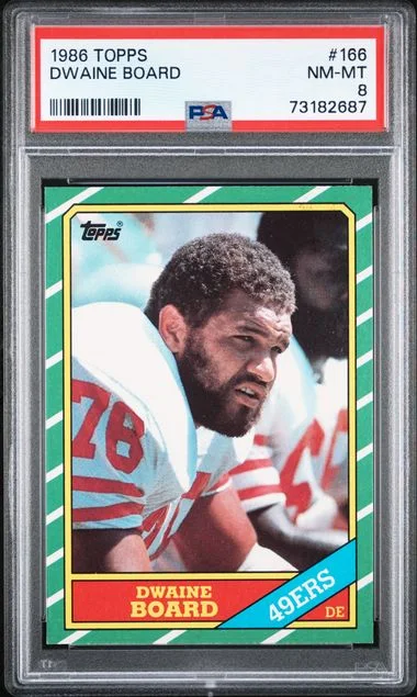 1986 Topps Dwaine Board #166 card image
