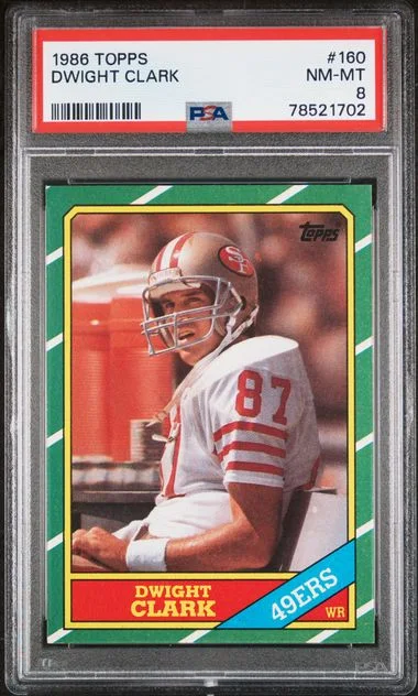 1986 Topps Dwight Clark #160 card image
