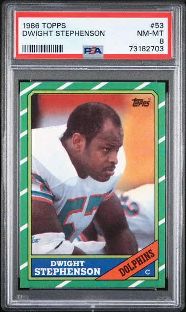 1986 Topps Dwight Stephenson #53 card image