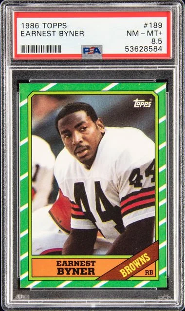 1986 Topps Earnest Byner #189 card image