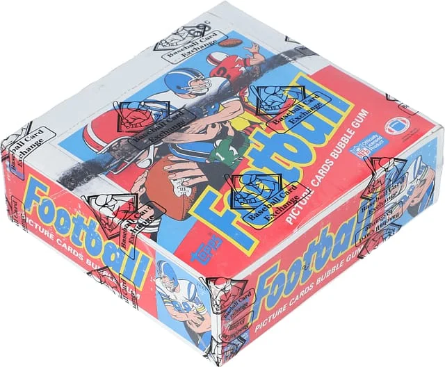 1986 Topps Football Unopened Cello Box (24 Packs) – Possible Jerry Rice, Steve Young, Reggie White Cards – BBCE Certified #no-number card image