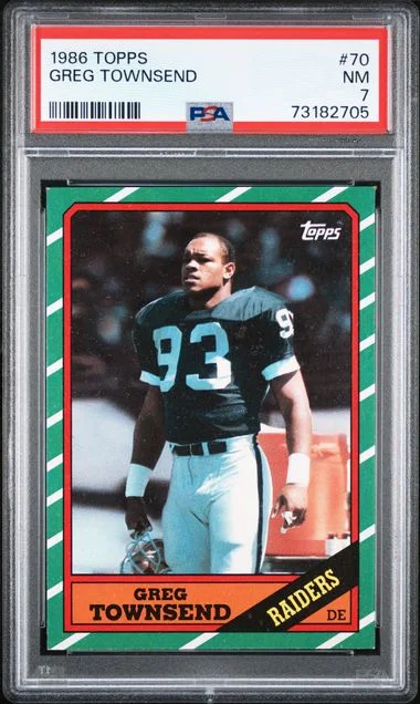 1986 Topps Greg Townsend #70 card image