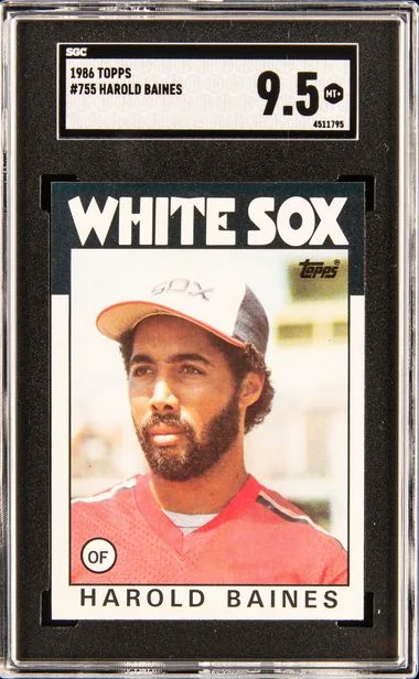 1986 Topps Harold Baines #755 card image