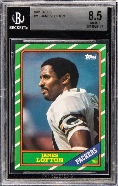 1986 Topps James Lofton #218 card image
