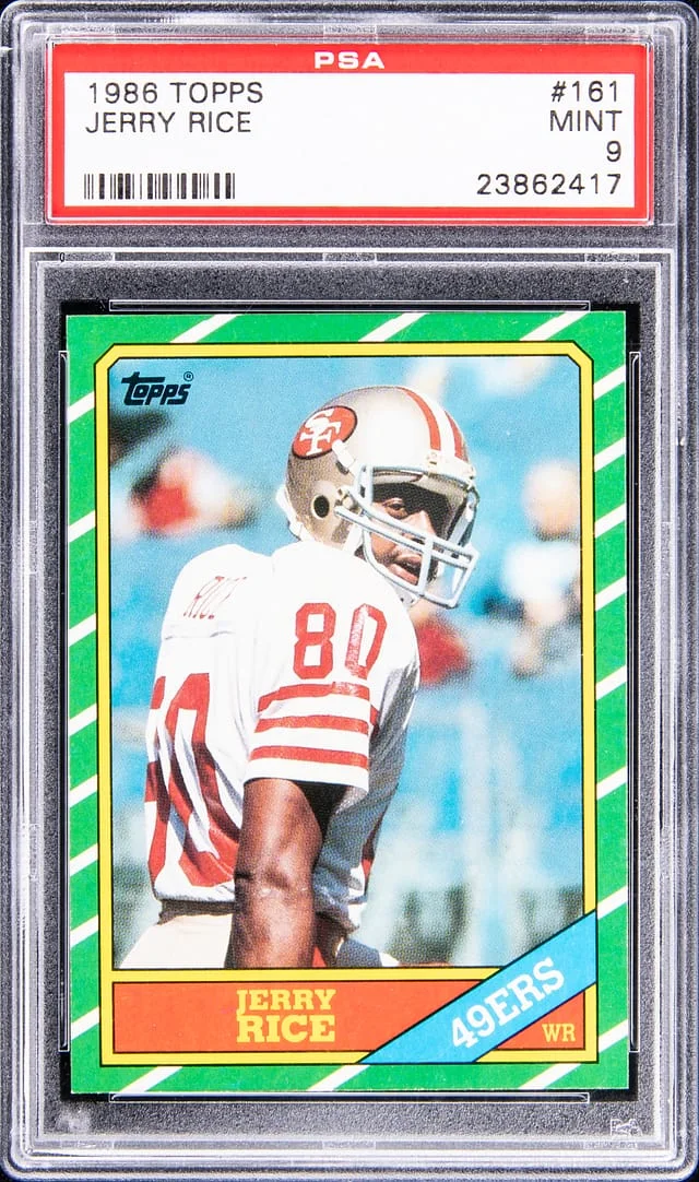 1986 Topps Jerry Rice #161 card image