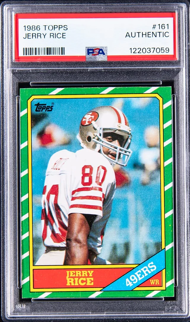 1986 Topps Jerry Rice - Authentic #161 card image