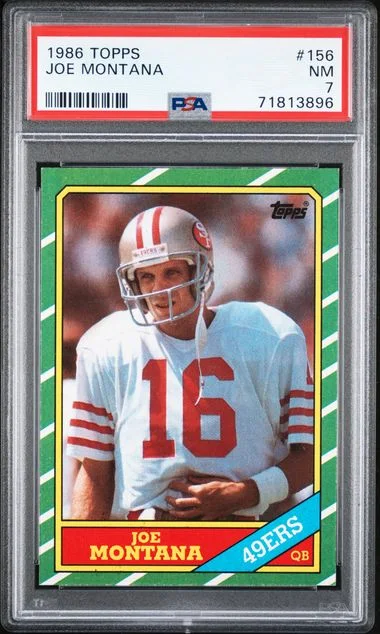 1986 Topps Joe Montana #156 card image