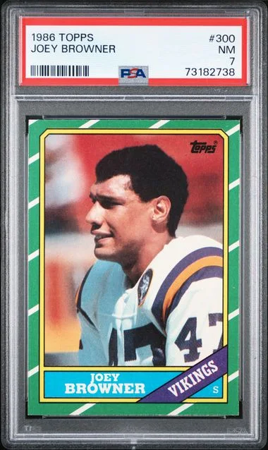 1986 Topps Joey Browner #300 card image