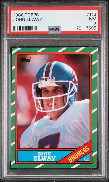 1986 Topps John Elway #112 card image