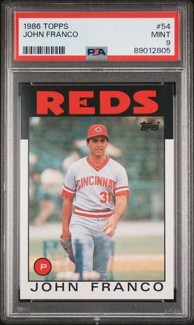 1986 Topps John Franco #54 card image
