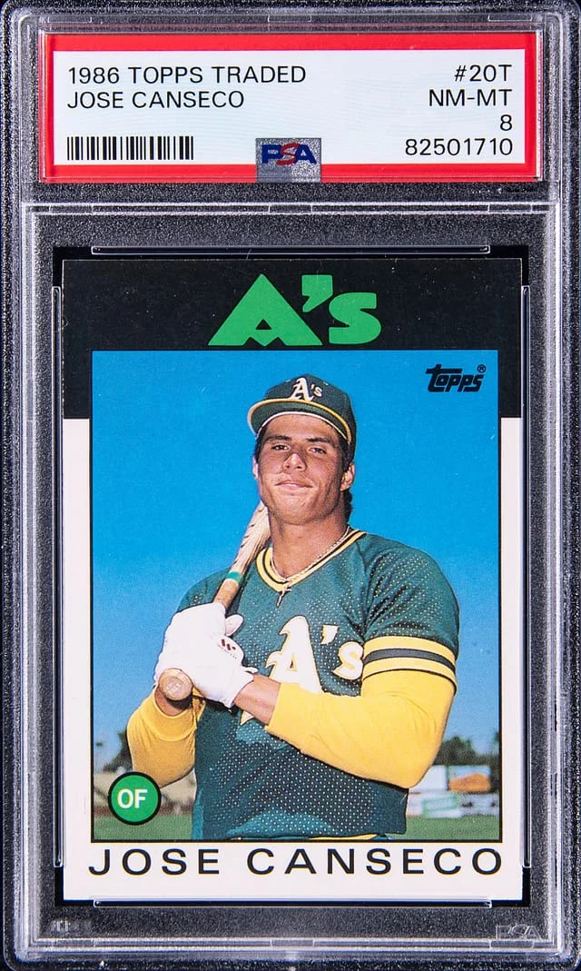 1986 Topps Jose Canseco #20T card image