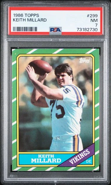 1986 Topps Keith Millard #299 card image
