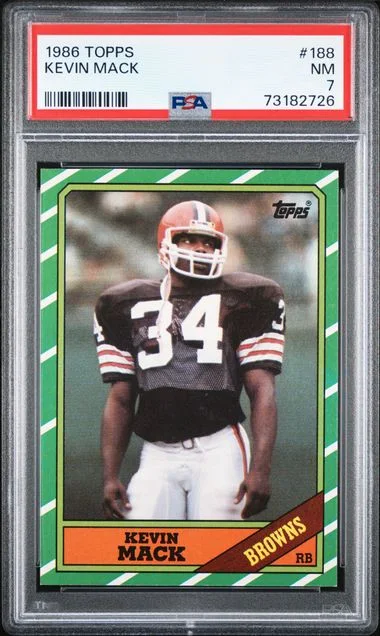 1986 Topps Kevin Mack #188 card image
