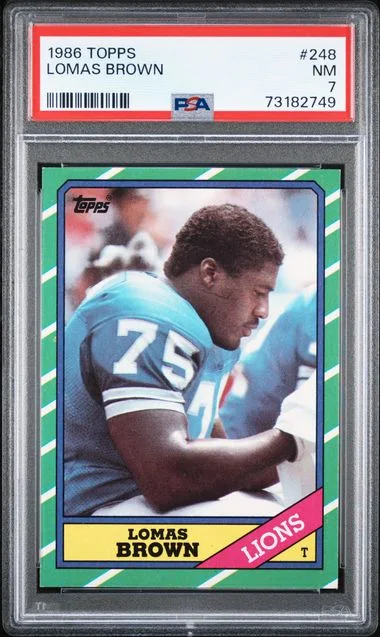 1986 Topps Lomas Brown #248 card image