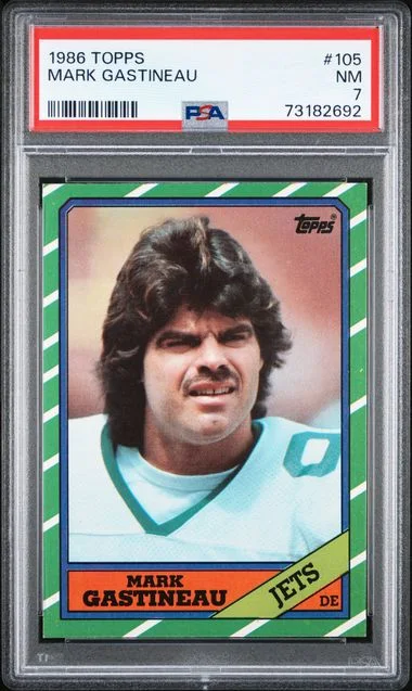 1986 Topps Mark Gastineau #105 card image
