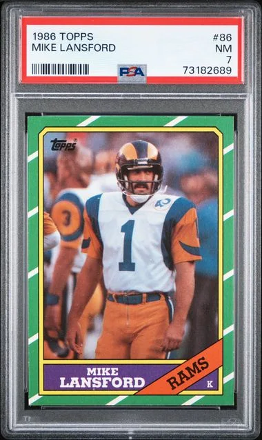 1986 Topps Mike Lansford #86 card image