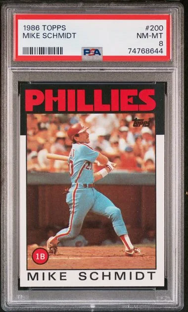 1986 Topps Mike Schmidt #200 card image