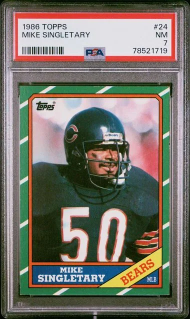 1986 Topps Mike Singletary #24 card image