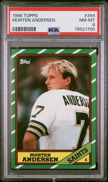 1986 Topps Morten Andersen #344 card image