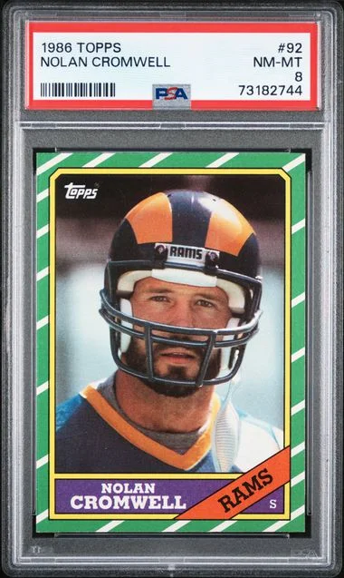 1986 Topps Nolan Cromwell #92 card image