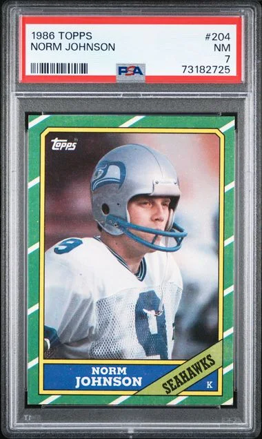 1986 Topps Norm Johnson #204 card image
