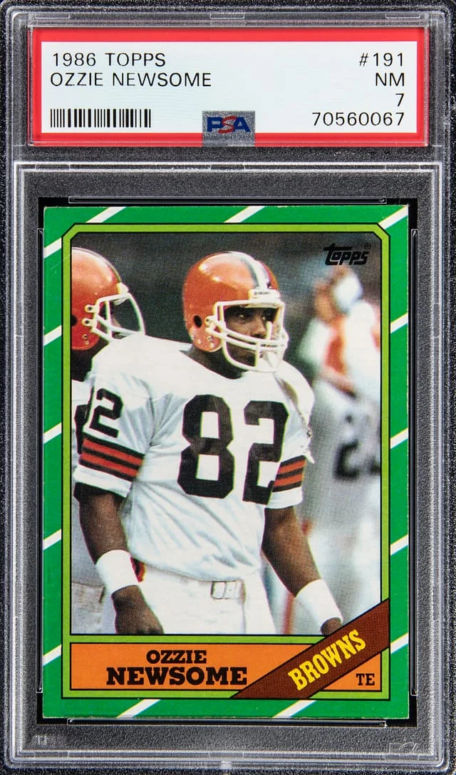 1986 Topps Ozzie Newsome #191 card image