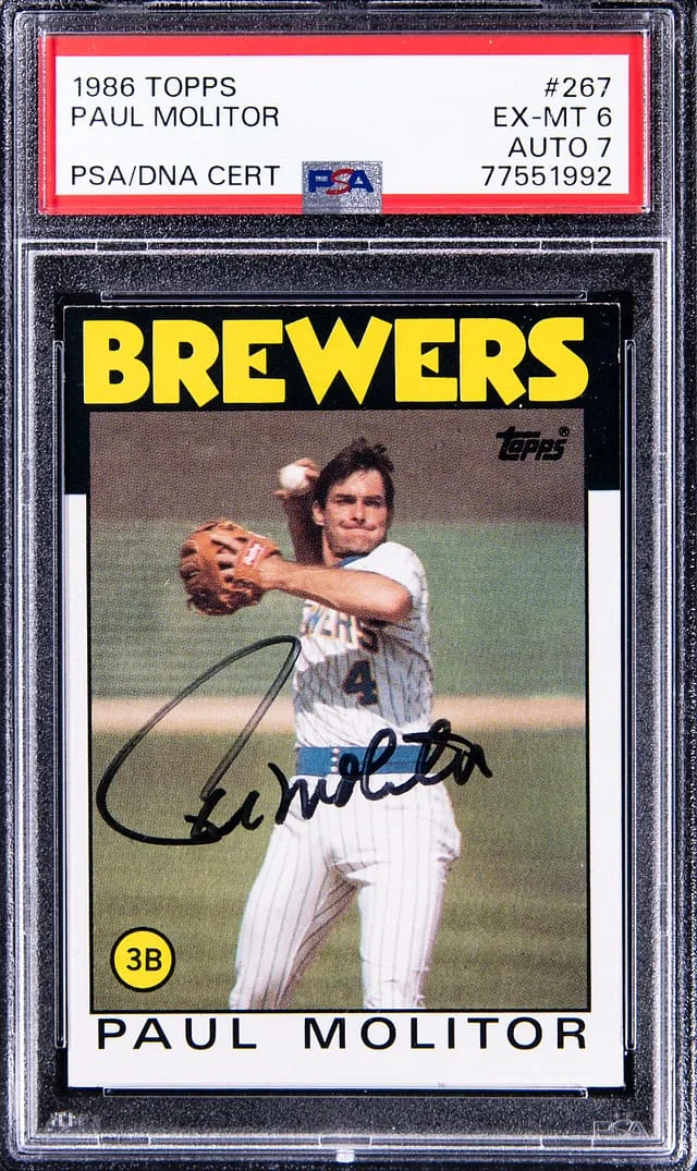 1986 Topps Paul Molitor #267 card image