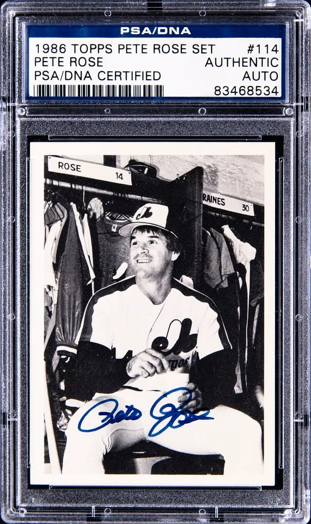 1986 Topps Pete Rose Set #114 card image