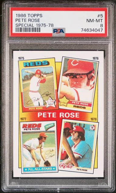 1986 Topps Pete Rose Special 1975-78 #5 card image