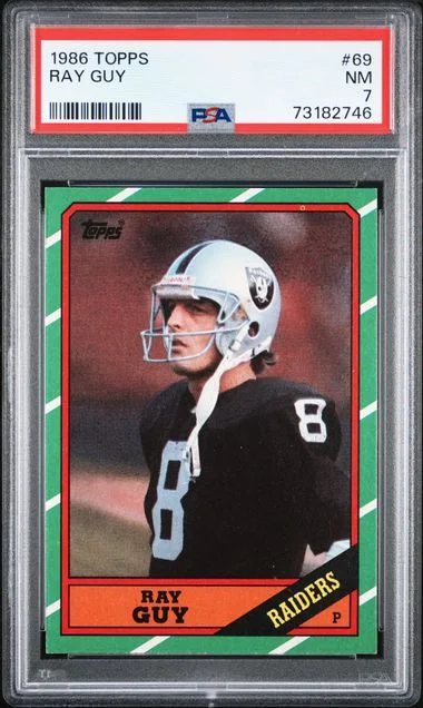 1986 Topps Ray Guy #69 card image