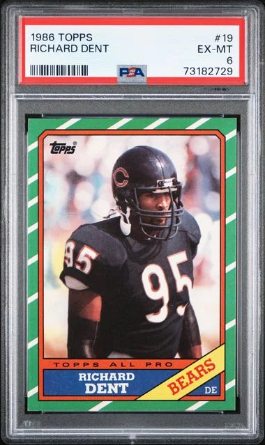 1986 Topps Richard Dent #19 card image