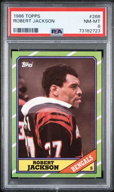 1986 Topps Robert Jackson #266 card image