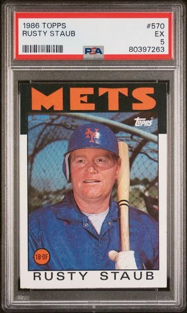 1986 Topps Rusty Staub #570 card image