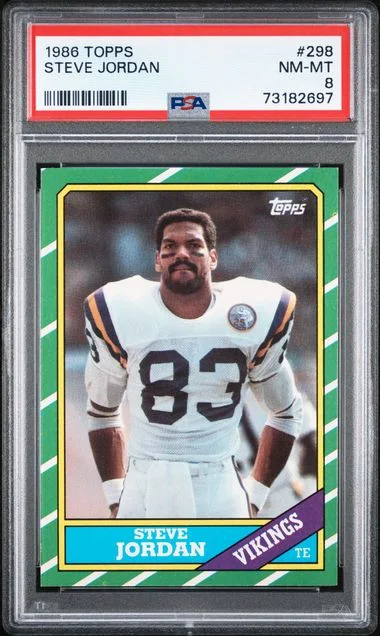 1986 Topps Steve Jordan #298 card image