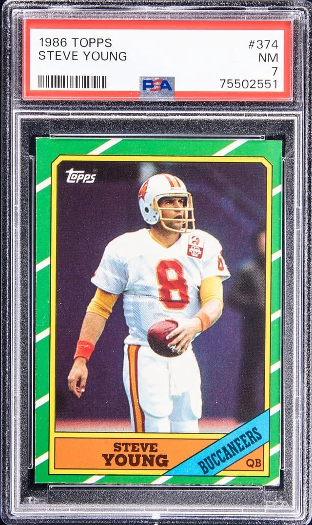 1986 Topps Steve Young #375 card image
